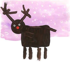 Reindeer - Art - Christmas Card - Creation Art Cards