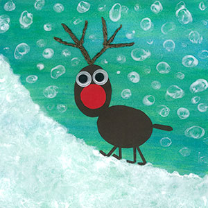   Reindeer - Art - Christmas Cards - Creation Art Cards 