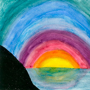 Rainbow Sky - Creation Art Cards