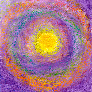 The Sun - Wax Resist - School Art Card Project - Creation Art Cards