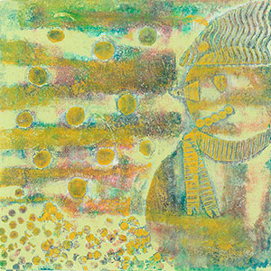 Snowman - Hand Made Stamp & Wax Resist - School Christmas Card Project - Creation Art Cards