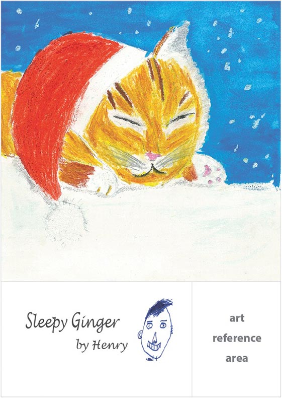 Christmas Cat - Project Template Options - Christmas Cards For Schools