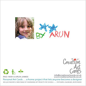 Card Back with Photograph and Signature Artwork - Personalised Christmas Card Home Project
