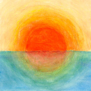 Rising Sun - Fundraising School Art Cards